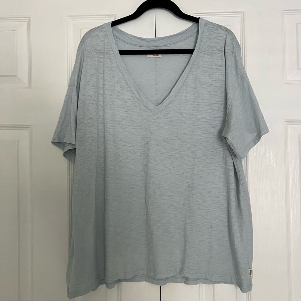 UpWest blue slub oversized tee
